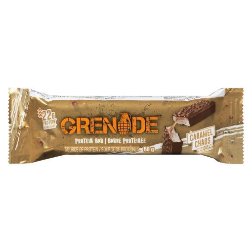 Picture of GRENADE PROTEIN BAR - CARAMEL CHAOS 60GR
